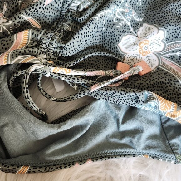 Seafolly Balinese Retreat Maillot One Piece Olive Leaf size USA 8 AU 12DD - Picture 10 of 16